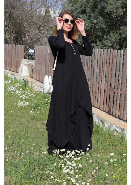 Keten Günlük Yazlık Salaş Kadın Iki Katlı Elbise fiyatları