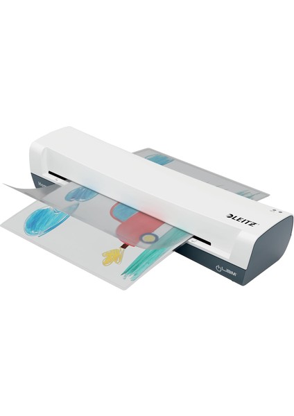 Ilam A3 Laminasyon Cihazı, 75 Ila 125 Mikron Laminasyon Folyoları Için, 3 Dakika Isınma Süresi, Folyolu Başlangıç Kiti Dahil, Ev, Ev Ofis ve Okul Kullanımı Için Ideal, Beyaz, 74320001