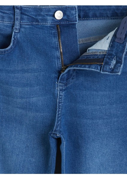 Lcw Kids Indigo Ispanyol Paça Kız Çocuk Jean Pantolon modelleri