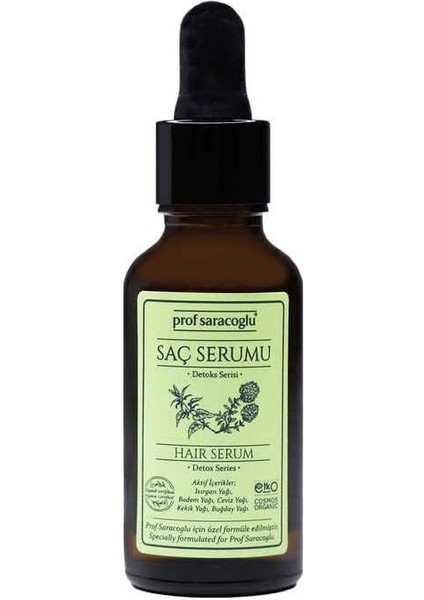 Prof Saracoglu Detoks Organik Saç Serumu 30ML