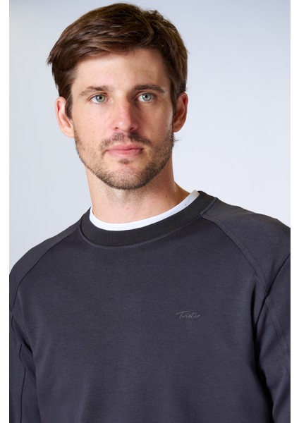 Esw 2916 Bisiklet Yaka Scuba Kumaş Erkek Sweat fiyatları