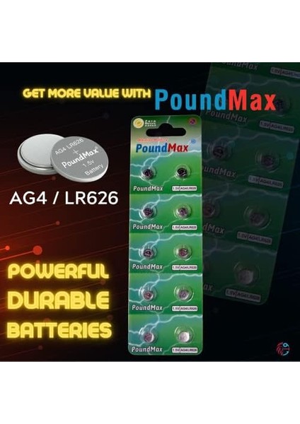 10 Adet Ag4 376 377 SR626 SR626SW LR66 1.5V Düğme Pil, Alkalin Saat Pili, Çocuklara Dayanıklı Ambalaj, Küçük Elektronik Cihazlar Için,ölçüm Cihazları ve Hesap Makineleri modelleri