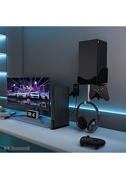 Xbox Series x Duvar Tutucu, Xbox Series x Konsolu ve Kumanda ve Kulaklık Için Tutucu, Kaymaz Matlı Tutucu, USB Kablosu Için Şarj Bölmesi, Siyah, Normal, Batonlu Şemsiye indirimleri