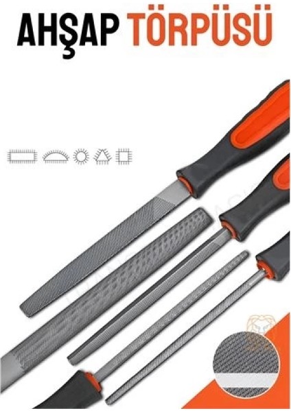 Ahşap Törpüsü 5 Model Ahşap Törpü Seti