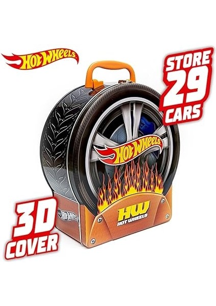 Wheels Araba Saklama Kutusu: 29 Araca Kadar Kolay Taşıma Saplı Artırılmış Araç Saklama Kutusu, Oyuncak Organizatörü indirimleri