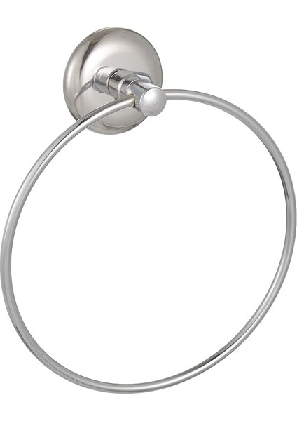 Banyo Iris Krom Yuvarlak Havlu Asacağı Halka Havlu Askısı Ister Yapıştır Ister Montajla