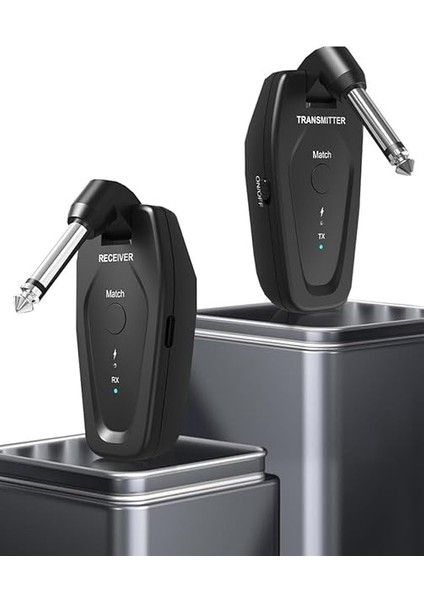 EMX-112 Kablosuz Enstrüman Mikrofonu 6.35MM Alıcı ve Verici Wirelles Mikrofon modelleri