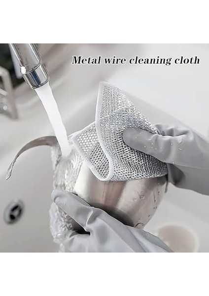 10 Adet Çizilmez Tel Bulaşık Bezi, Islak ve Kuru Için Çok Amaçlı Tel Bulaşık Yıkama Bezi, Bulaşık Için Çok Fonksiyonlu Bulaşık Bezleri, Mutfak Temizliği Için Yeniden Kullanılabilir fiyatları