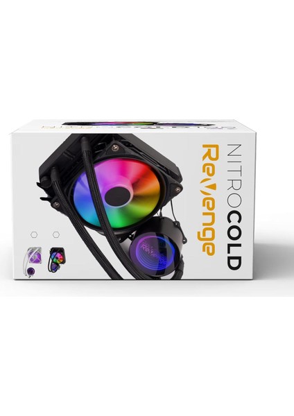 Cold 100 Intel ve Amd Destekli Rgb Fanlı Infinite Panel 120MM Sıvı Soğutma Sistemi-Kılavuzlu (Beyaz) modelleri