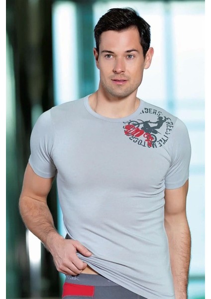 Berrak Erkek Baskılı Tshirt 1039