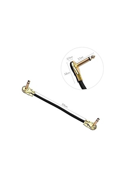 Efekt Pedalı Patch Kabloları 15CM Altın Lake Düz Kafa fırsatları