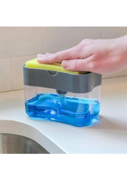 Süngerli Sıvı Bulaşık Deterjanı Dispanseri, Süngerli Basmatik Sıvı Deterjanlık indirimleri