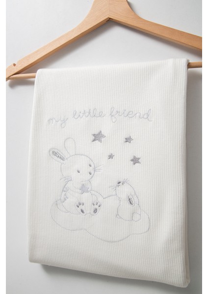My Baby Kumsal % 100 Coton 10 Lu Hastane Çıkışı Yeni Sevimli Buluttaki Tavşan Desenli Ekru 10127 modelleri