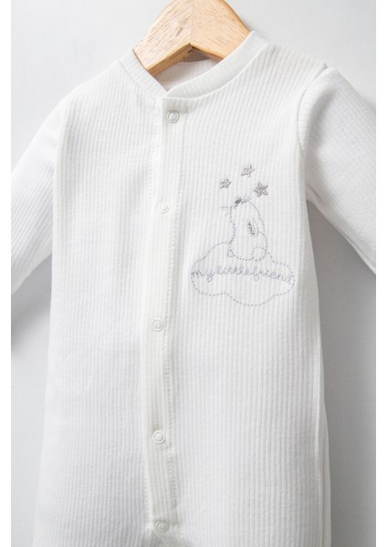 My Baby Kumsal % 100 Coton 10 Lu Hastane Çıkışı Yeni Sevimli Buluttaki Tavşan Desenli Ekru 10127 fırsatları