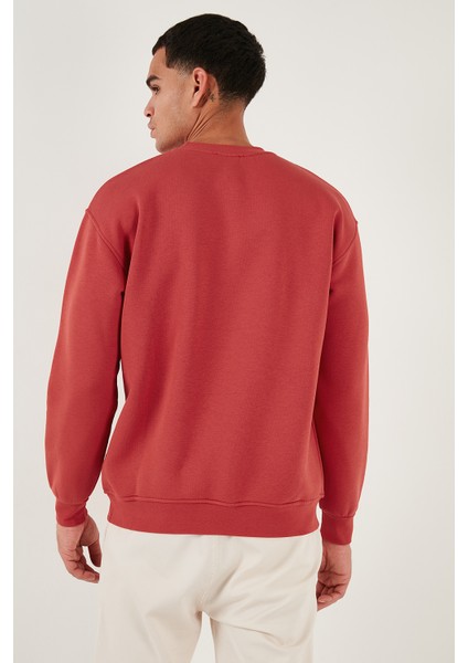 Regular Fit Bisiklet Yaka Pamuklu Içi Tüylü Yumuşak Şardonlu Sweat Erkek Sweat 5905255 indirimleri