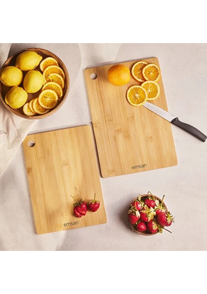 Bambu Chop 2'li Kesme Tahtası Özel Isimli Tasarımlı Özel Isimli Tasarımlı indirimleri
