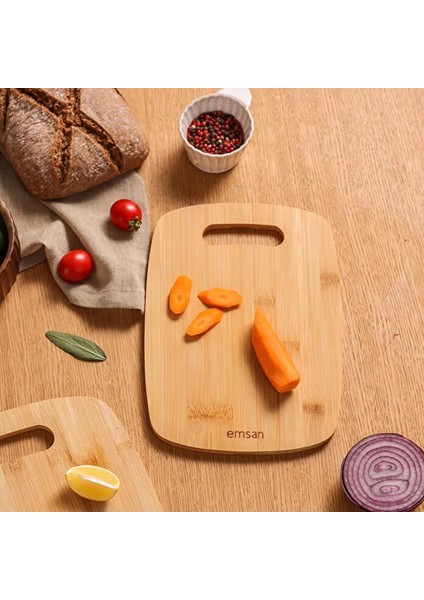 Bambu Chop 2'li Kesme Tahtası Özel Isimli Tasarımlı Özel Isimli Tasarımlı