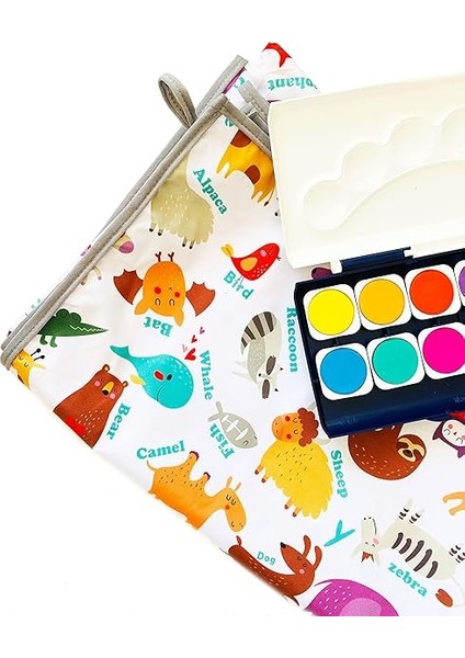 Su Geçirmez, Yer/masa Örtüsü, Aktivite, Yemek ve Oyun Için, Doğa Dostu ve Çevreci, Çok Amaçlı Kullanım, Zoo (150X150CM) fırsatları