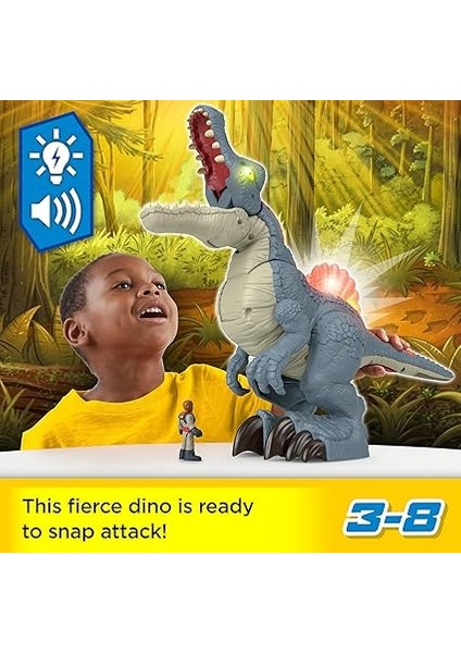 Imaginextnan Jurassic Worldnan Ultra Hızlı Spinosaurusnan modelleri