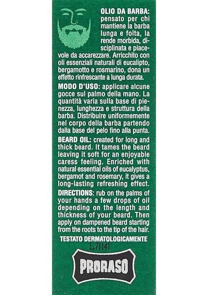 2019142 Sakal Bakım Yağı, Okaliptüs ve Bergamot modelleri