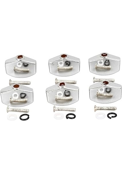 Dayanıklı Metal Gitar Ayarlama Peg Düğmeleri Akustik Elektro Gitar + Evrensel Tasarım + Müzik Aletleri/enstrüman Aksesuarları/ve Bas Aksesuarları / (Sılver) fiyatları