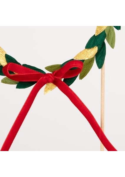 - Wreath Cake Topper - Kağıt Çelenkli Pasta Süsü fiyatları
