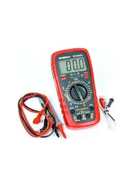WH890 Dl Işıklı Dijital Multimetre Ölçü Aleti DT890DL Dt 890DL