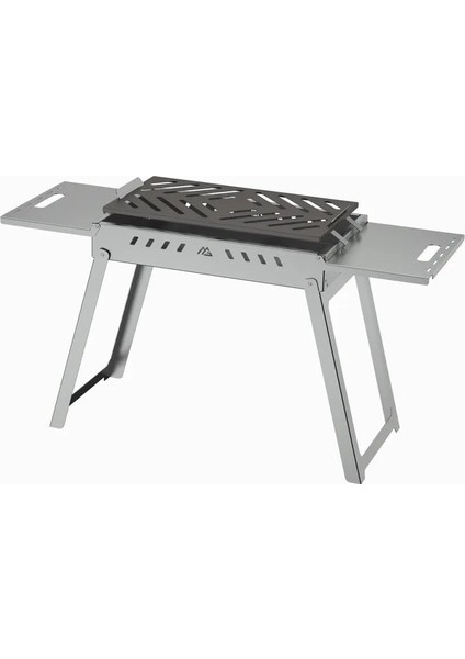 Grill Sehpalı Galvaniz Katlanır Ayaklı Mangal 50X30 (Taşıma Çantalı)