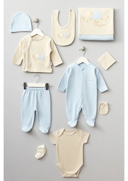 My Baby Kumsal % 100 Coton 10 Lu Hastane Çıkışı Sevimli Kaplumbağa Desenli 10077
