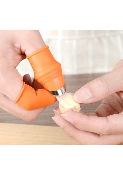 Baş Parmak Koruyucu Eldiven Sebze Meyve Soyucu Kesme Ayıklayıcı Silikon Aparat fiyatları