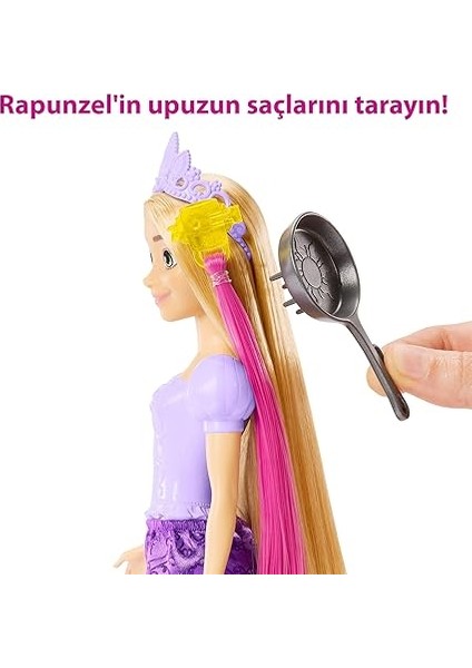Disney Prenses Renk Değiştiren Sihirli Saçlı Rapunzel, 3 Yaş ve Üzeri, HLW18 indirimleri