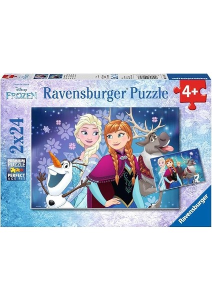 90747 Frozen 2'li 24 Parça Yapboz