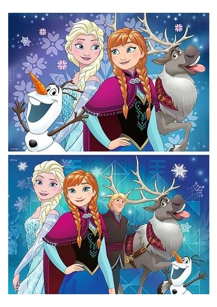 90747 Frozen 2'li 24 Parça Yapboz modelleri