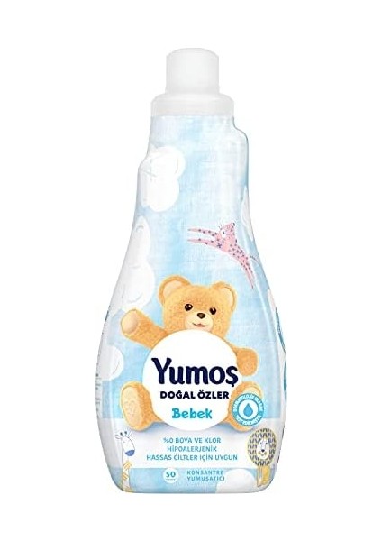 Yumoş Konsantre Çamaşır Yumuşatıcısı Bebek 1200 ml 50 Yıkama 1 Adet