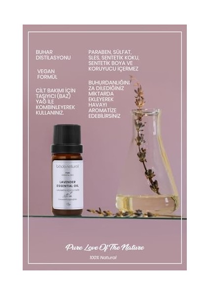Bade Natural Lavanta Uçucu YAĞI%100 Saf 10 ml