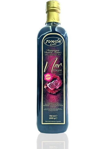 Tunca Gıda Nar Ekşisi %100 Özü Cam Şişe Katkısız 1000 gr