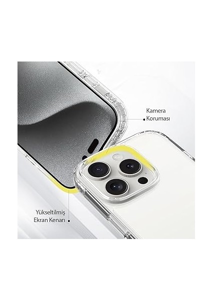 Labs iPhone 16 Pro ile Uyumlu Air Hybrid Darbe Emici Tpu + Pc Kılıf (Crystal Clear) indirimleri