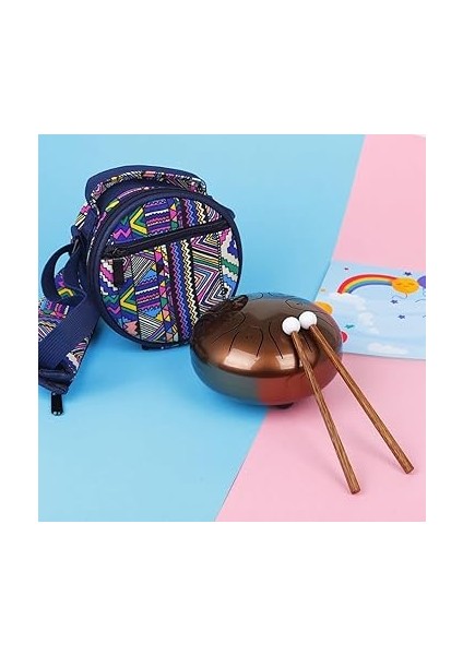 5,5 Inç Çelik Dil Davul Çantası, Eterik Davul Çantası, El Davulu, Sanskrit Davul Çantası, Kullanımı Kolay Omuz Çantası fırsatları