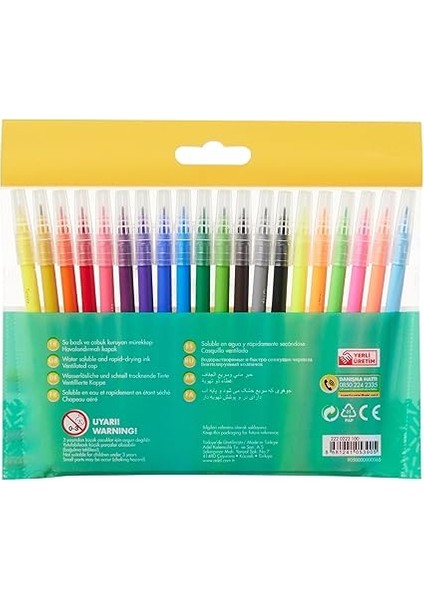 Keçeli Kalem, 20 Renk modelleri