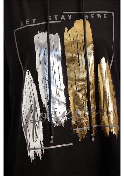 Yaldızlı Pano Desenli Sweat fırsatları