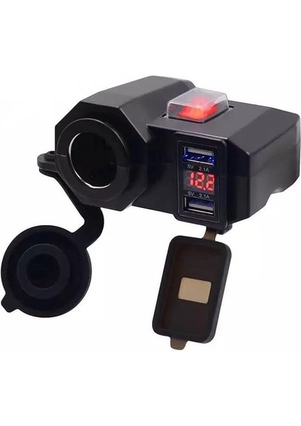 Çift Port USB Şarj/voltmetre ve Çakmak Yuvası