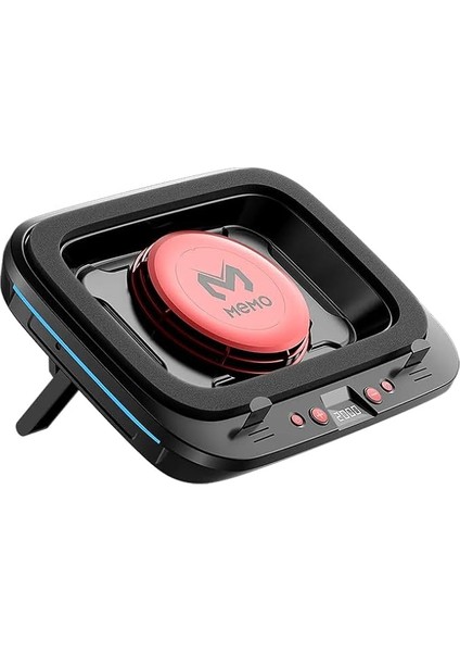 FL08 7 Seviyeli Yükseklik Ayarlanabilir Dizüstü Bilgisayar Soğutucu Yükseltici Braket Turbo Fan Soğutma Radyatörü, Sıyah