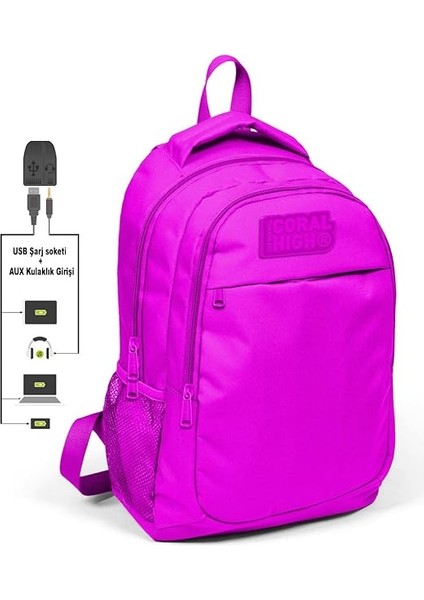 High Sırt Çanta, Usb+Aux Soketli fiyatları