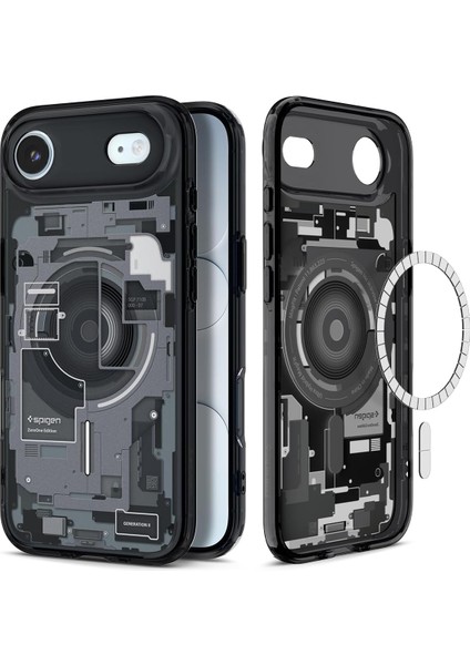 Air ile Uyumlu Ince Magsafe Kılıf Ultra Hybrid Sararma Karşıtı Duraclear Hava Kanalı Teknolojisi Askeri Sınıf Koruma Magfit Zero One Tasarım Kapak - ACS10058