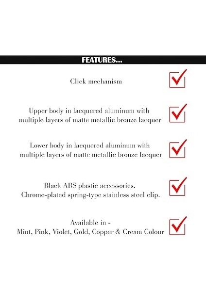 F108 Tükenmez Kalem Bronz fiyatları