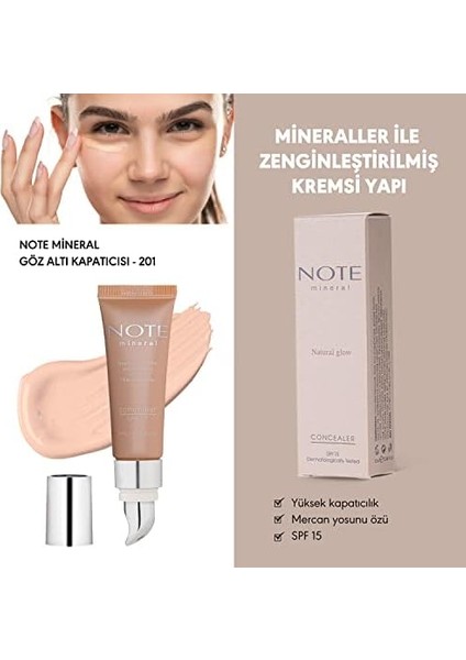 Note Mineral Concealer 201 Spf 15 Göz Altı Kapatıcısı fiyatları