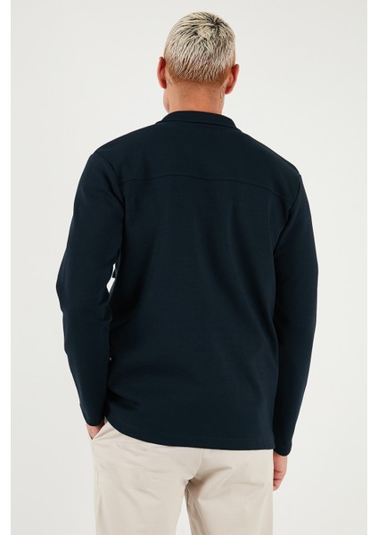 Pamuklu Regular Fit Klasik Yaka Göğüs Cep Detaylı Gömlek Erkek Gömlek 5901220