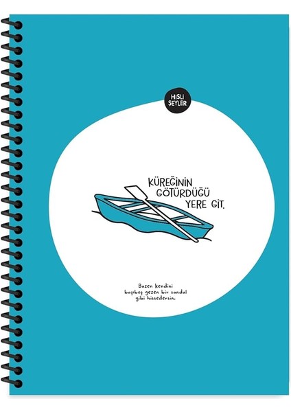 Şeyler 18.5X25 Çizgili Defter - Küreğinin Götürdüğü Yere Git