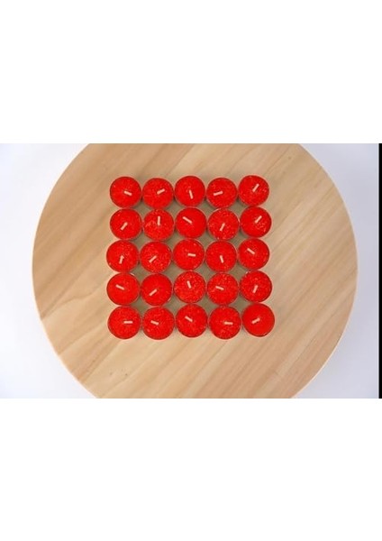 Tealight Mum Seti, Mum, Çaydanlık Mumu, Dekorasyon ve Özel Günler Için Fondü Kokulu, Zarif ve Uzun Yanma Süreli Mumlar (32 Adet, Kırmızı) fiyatları