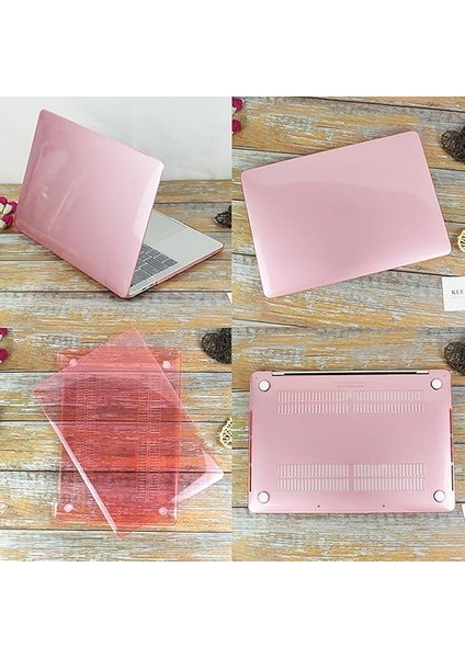MacBook Air 13 Kılıf A1369 A1466 2010 2017 Kristal Parlak Şeffaf Sert Kapak Çizilmez Koruma Eski USB Girişli Seri Uyumlu Pembe indirimleri